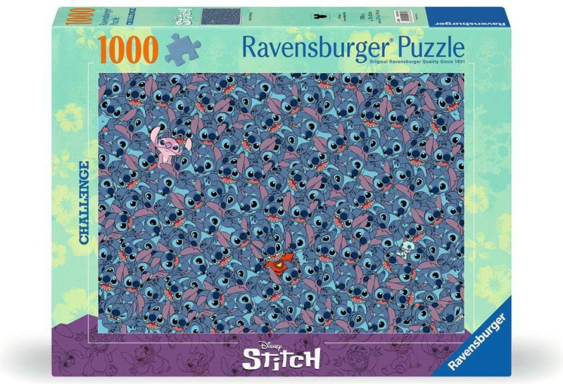 RAVENSBURGER Puzzle Challenge: Disney, Stitch 1000 dílků