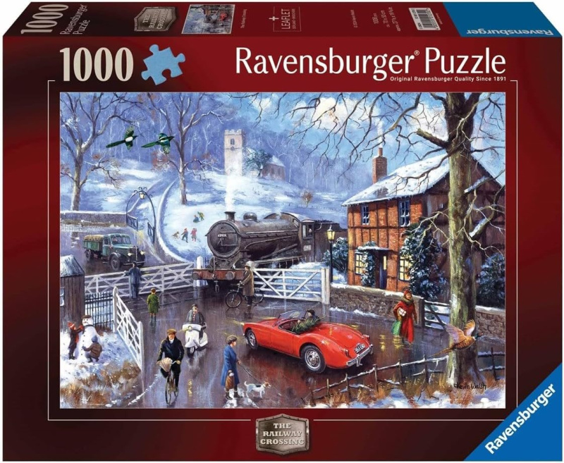 Puzzle Ravensburger 1000 dílků Železniční přejezd