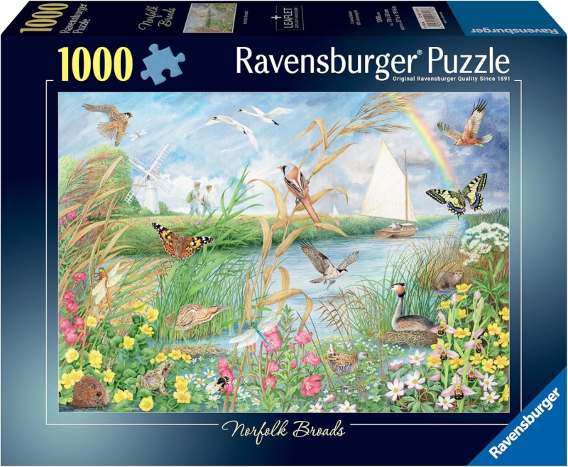 Ravensburger puzzle Norfolkské jezero 1000 dílků