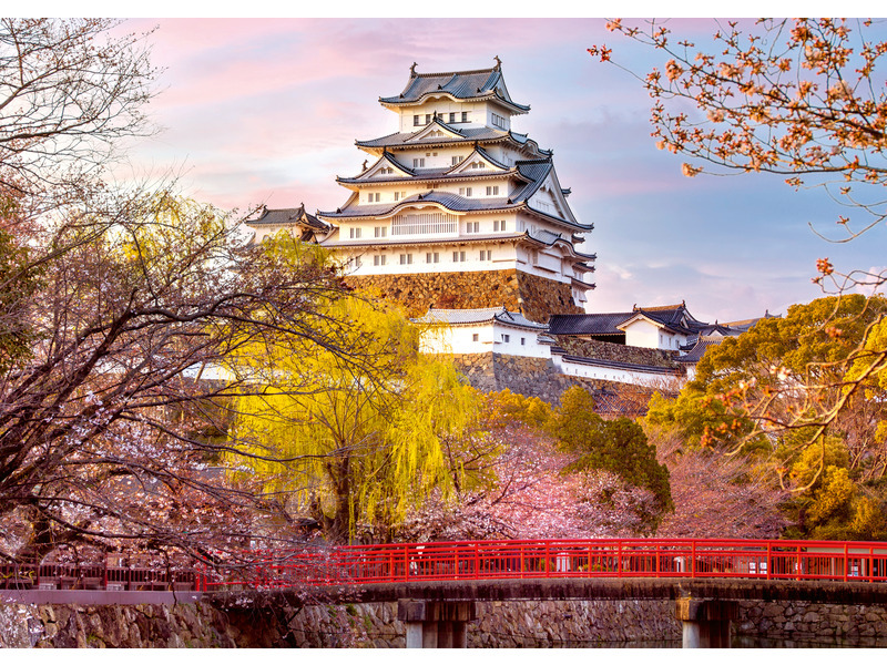 RAVENSBURGER Impozantní hrady a zámky Himedži Japonsko 1000 dílků