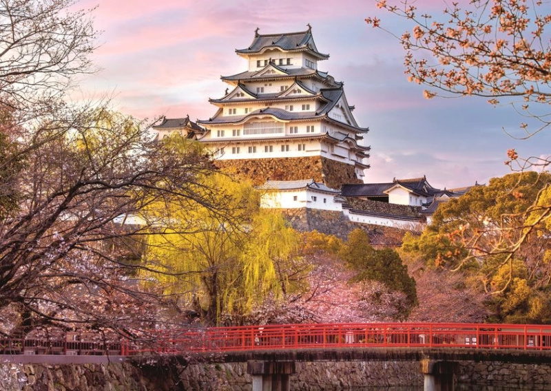 RAVENSBURGER Impozantní hrady a zámky Himedži Japonsko 1000 dílků