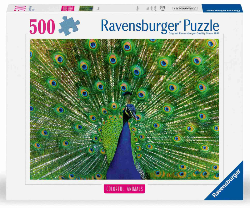 Ravensburger puzzle Majestátní páv 500 dílků