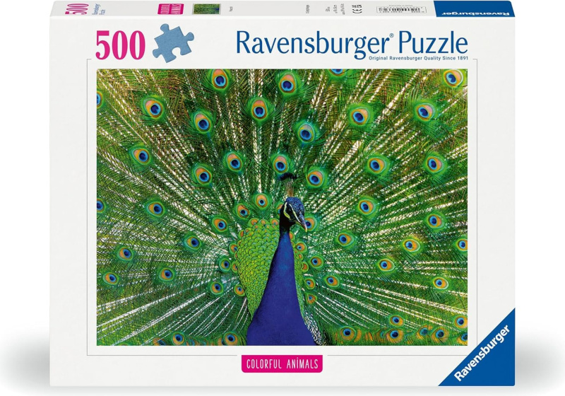 Ravensburger puzzle Majestátní páv 500 dílků
