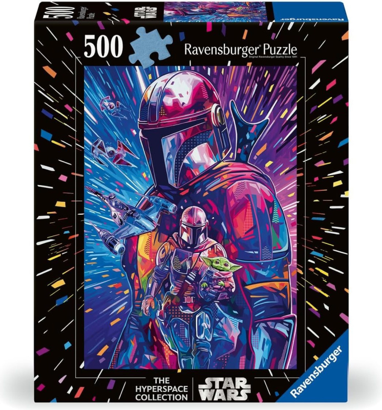 Ravensburger puzzle Star Wars Hyperspace: Mandalorian XXL 500 dílků