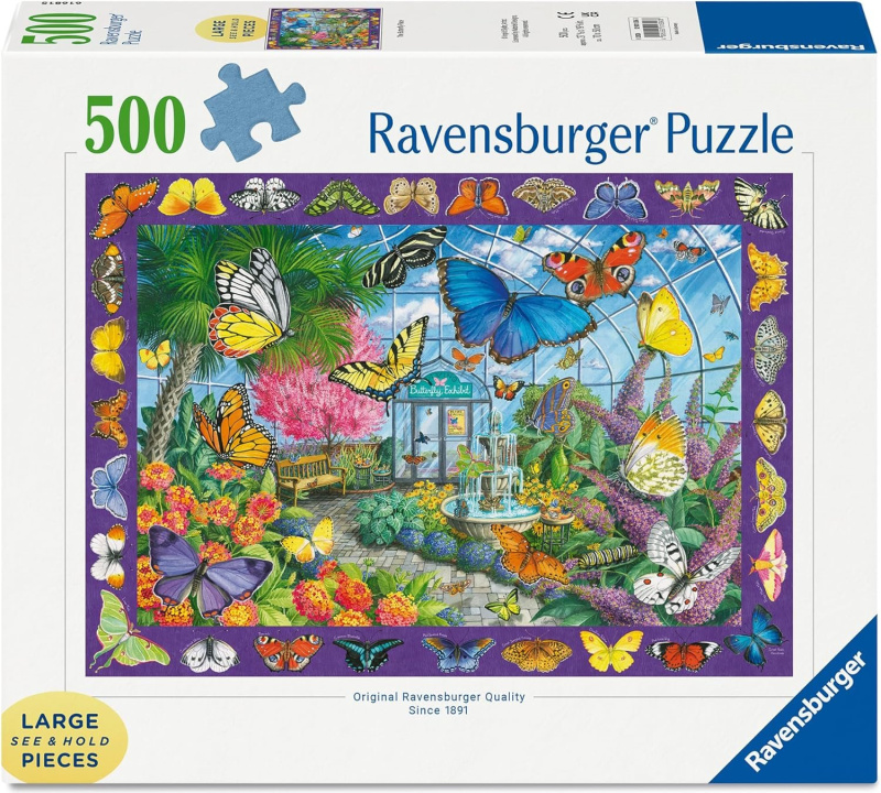Puzzle Ravensburger 500 větších dílků Motýlí dům