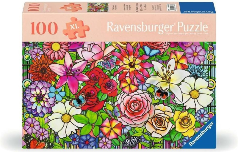 Ravensburger puzzle Květinový svět Tiffany XXL 100 dílků