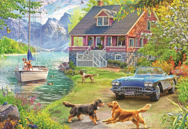 RAVENSBURGER Léto u jezera 200 dílků