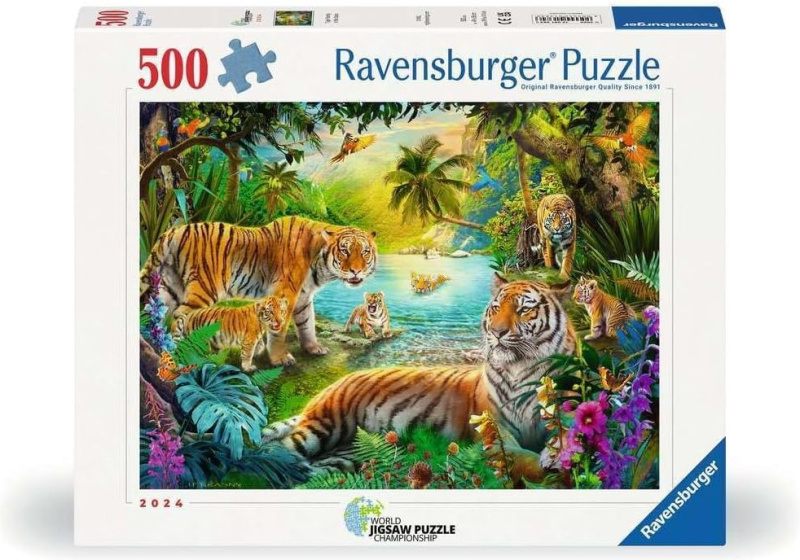 Ravensburger puzzle Oáza tygrů 500 dílků