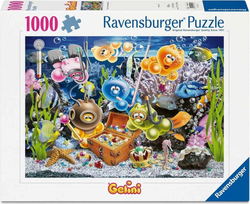 Puzzle Ravensburger 1000 dílků Gelini pod vodou