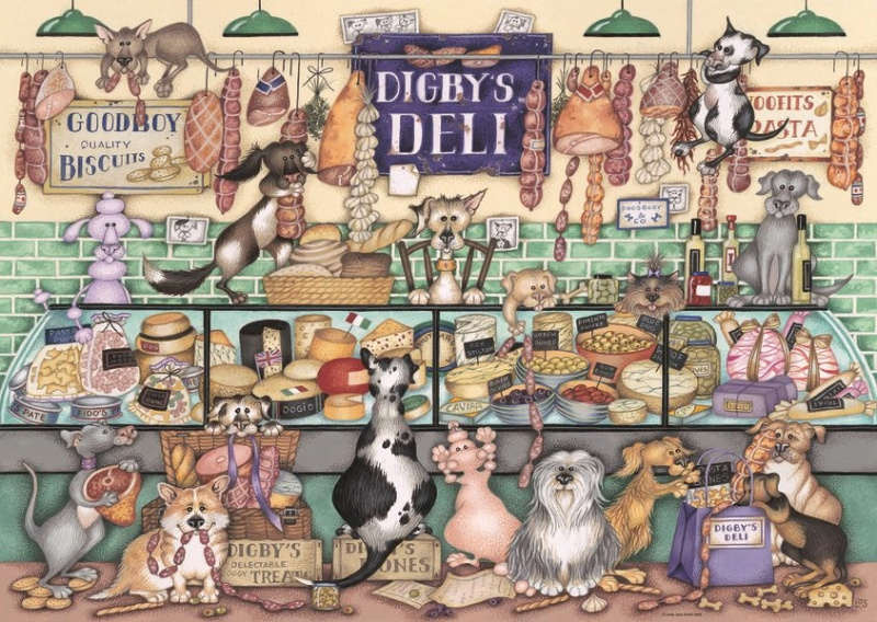 RAVENSBURGER Digbyho uzeniny a zvířecí veselí 1000 dílků