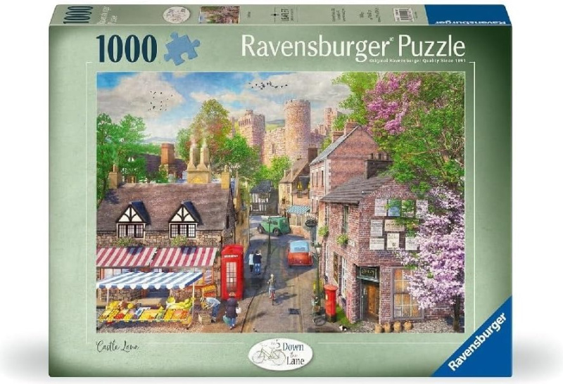 Puzzle Malebná ulička k zámku 1000 dílků