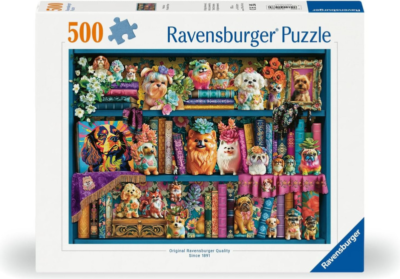 RAVENSBURGER Roztomilí porcelánoví mopslíci 500 dílků