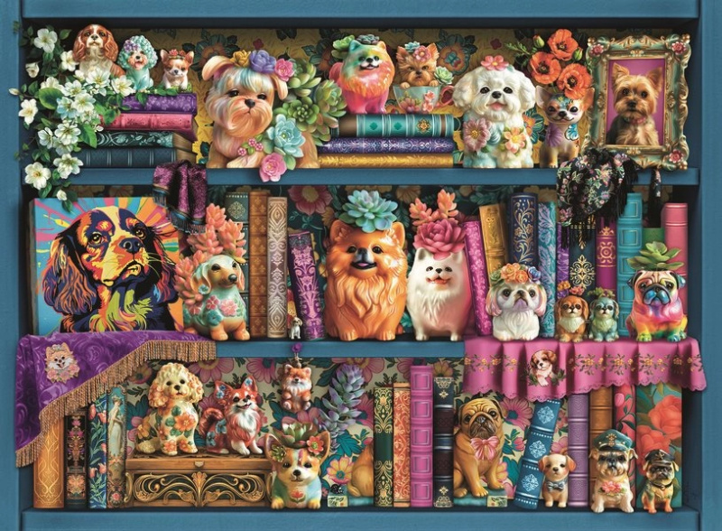 RAVENSBURGER Roztomilí porcelánoví mopslíci 500 dílků