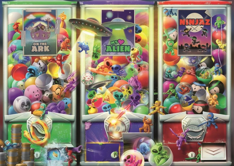 RAVENSBURGER Zvířátka mimozemšťané a ninjové 1000 dílků