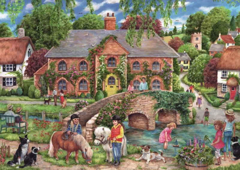RAVENSBURGER Život na vesnici 1000 dílků