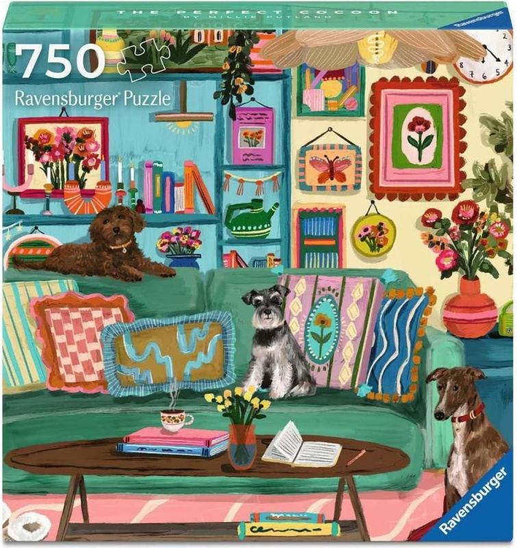 Ravensburger čtvercové puzzle Art & Soul: Ráj klidu 750 dílků