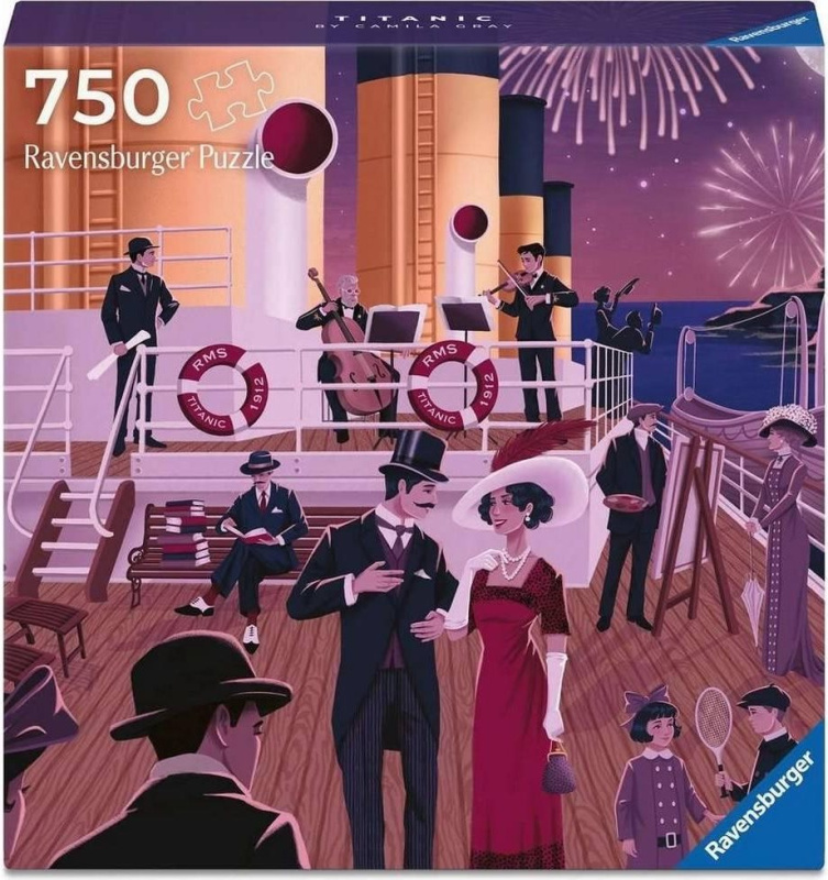 Ravensburger čtvercové puzzle Art & Soul: Titanic 750 dílků