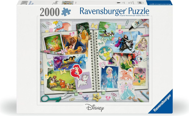 Ravensburger puzzle Disney scrapbook 2000 dílků