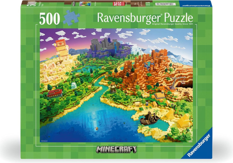 Puzzle Minecraft 500 dílků od Ravensburger