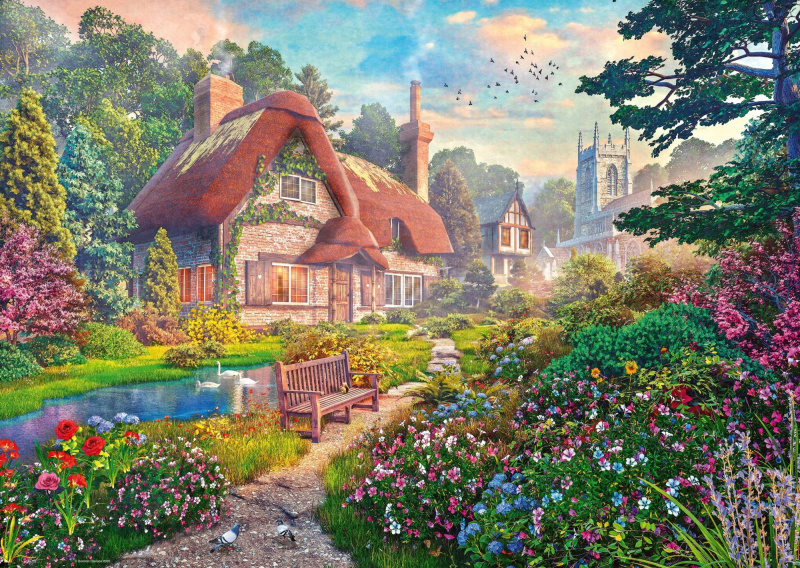Ravensburger puzzle ráj v srdci přírody 1000 dílků