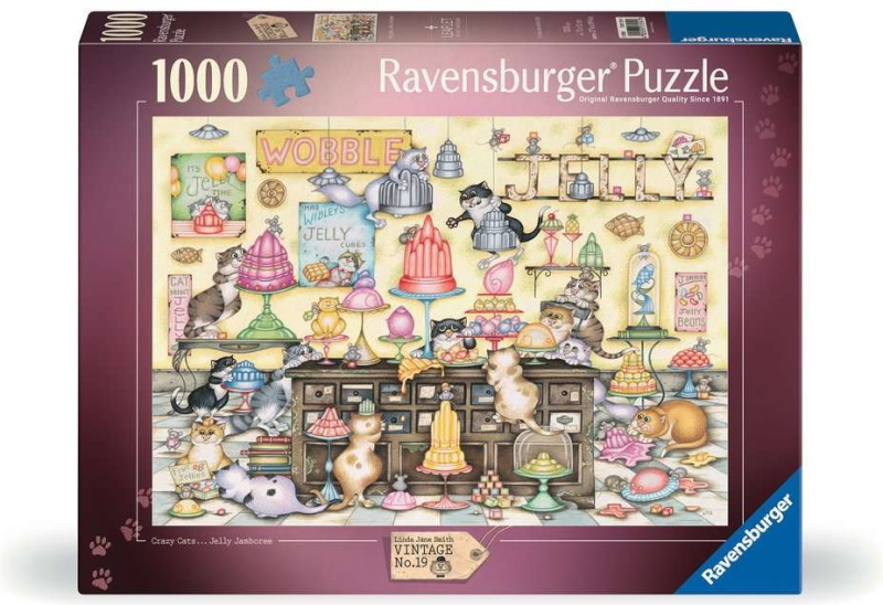 Ravensburger puzzle Kočičí krámek 1000 dílků