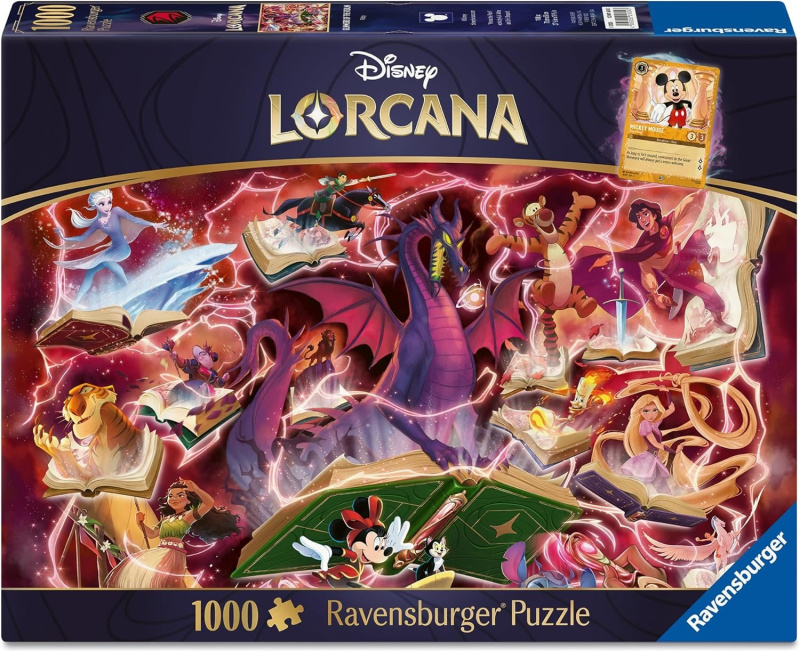 Puzzle Ravensburger 1000 dílků Disney Lorcana Glimmers of the Realm: Ruby