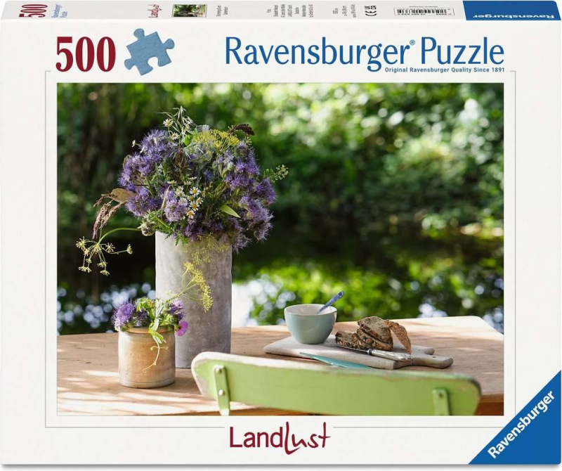 Ravensburger puzzle LandLust: Květiny na stole (500 dílků)