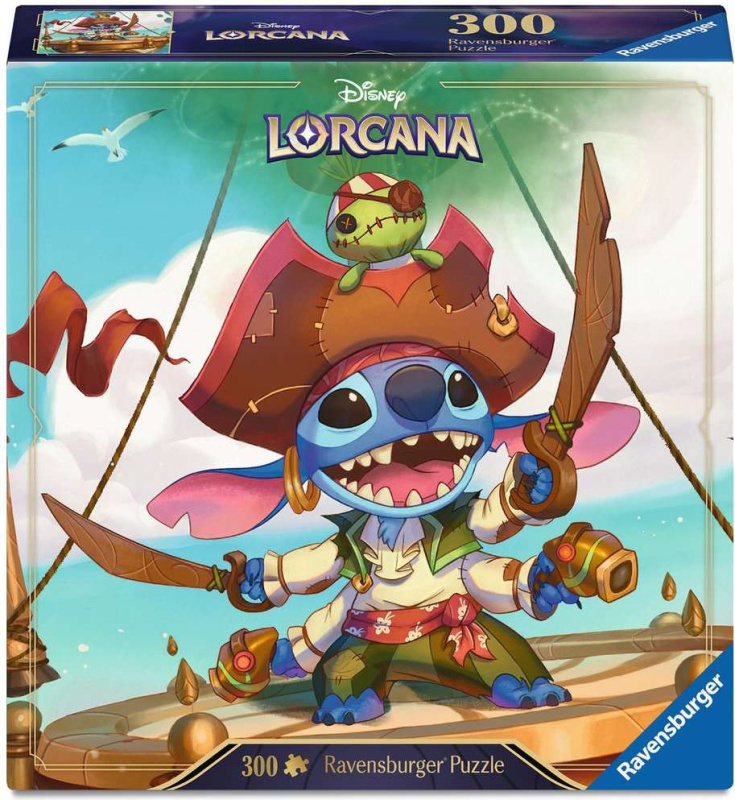 Puzzle Ravensburger 300 dílků Disney Lorcana: Stitch - Alien Buccaneer
