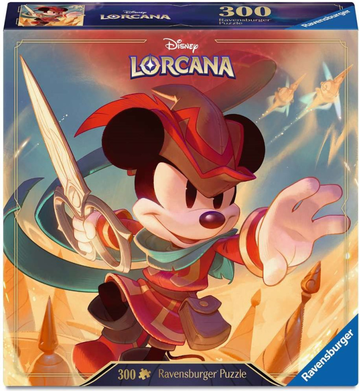 Ravensburger puzzle Disney Lorcana: Mickey Mouse – odvážný krejčík, 300 dílků