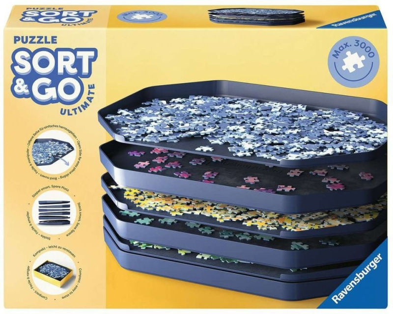 Ravensburger 01676 sort & go ultimate, systém na třídění puzzle