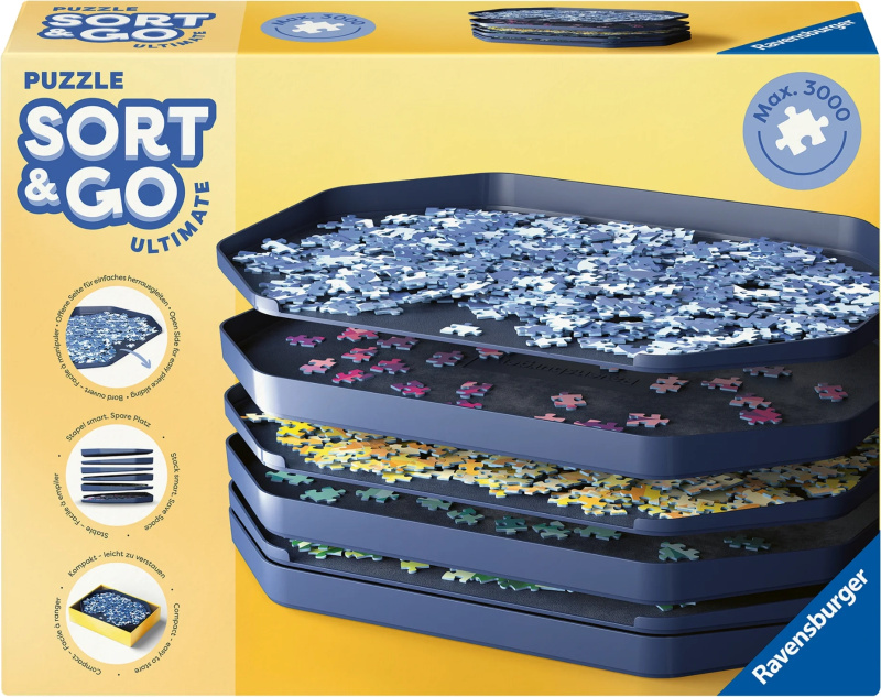 Ravensburger 01676 sort & go ultimate, systém na třídění puzzle
