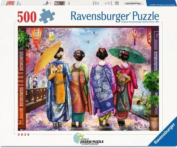 Puzzle RAVENSBURGER Mezi rozkvetlými stromy 500 dílků