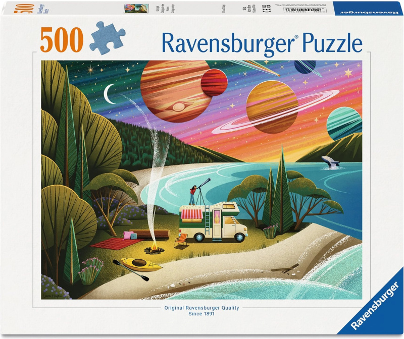 Ravensburger puzzle kempování pod hvězdnou oblohou 500 dílků