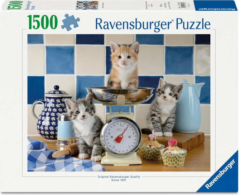 Ravensburger puzzle Kuchyně u kočiček 1500 dílků