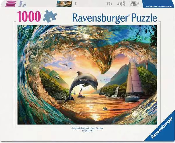 Puzzle Srdce mořských vln 1000 dílků RAVENSBURGER