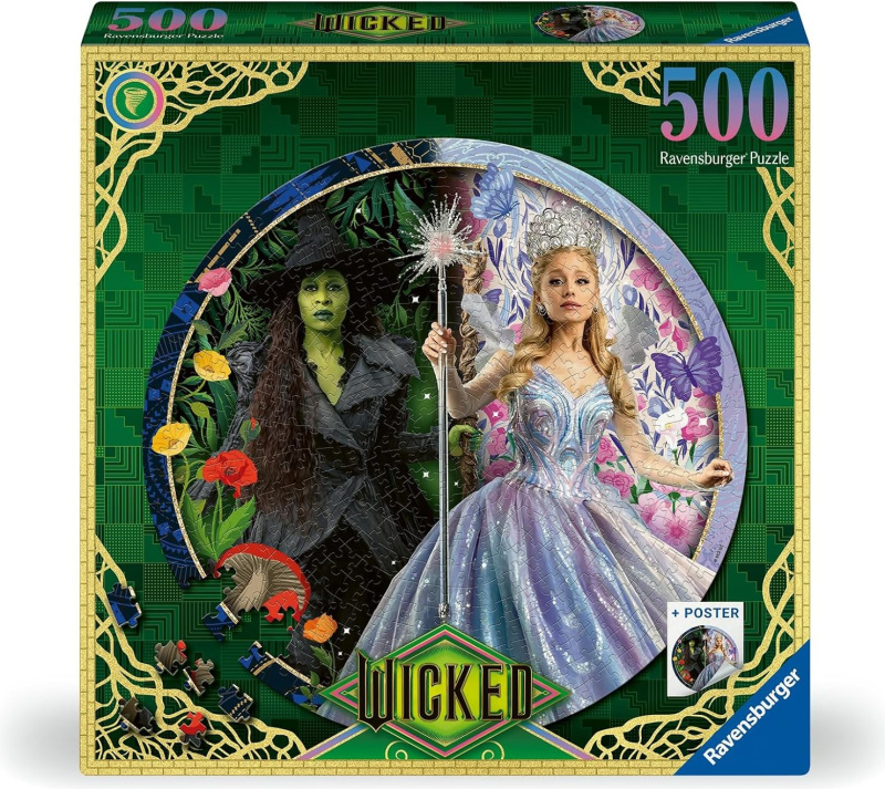 Ravensburger kulaté puzzle Čarodějka 2 500 dílků