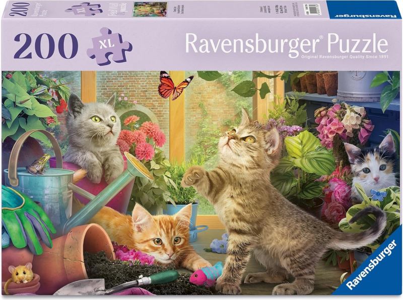 Ravensburger puzzle Mazaná koťátka XL 200 dílků