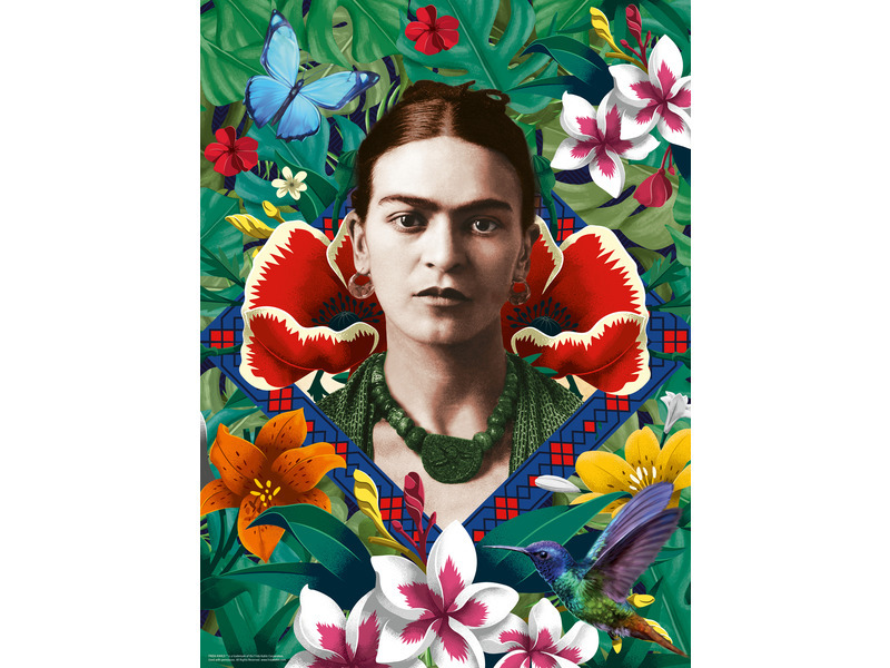 Puzzle RAVENSBURGER Frida Kahlo: Kvetoucí fantazie 500 dílků