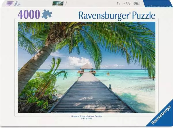 Puzzle RAVENSBURGER Dechberoucí Maledivy 4000 dílků