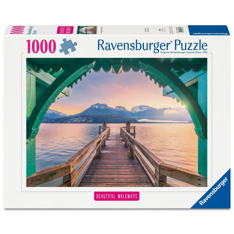 Puzzle RAVENSBURGER Jezero Annecy 1000 dílků