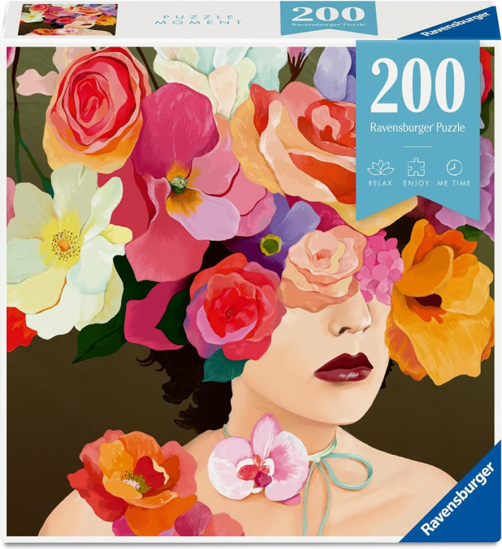 Ravensburger Puzzle Moment květinová hlava růže 200 dílků