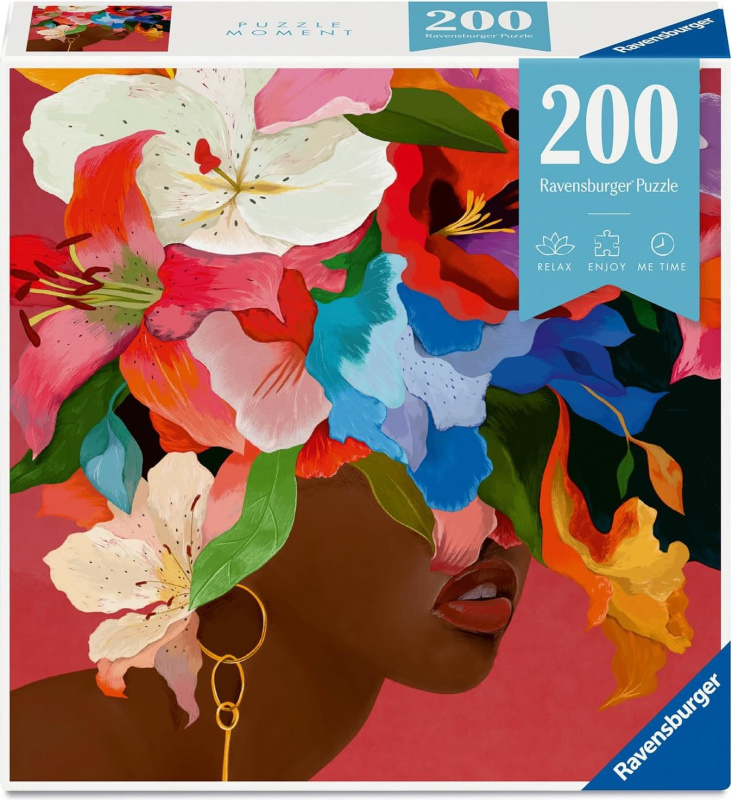 Puzzle RAVENSBURGER Moment Květinová hlava lilie 200 dílků