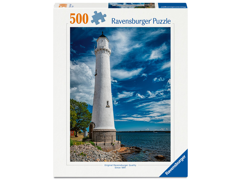 Puzzle Ravensburger 500 dílků Maják v Karlskroně, Stumholmen, Švédsko