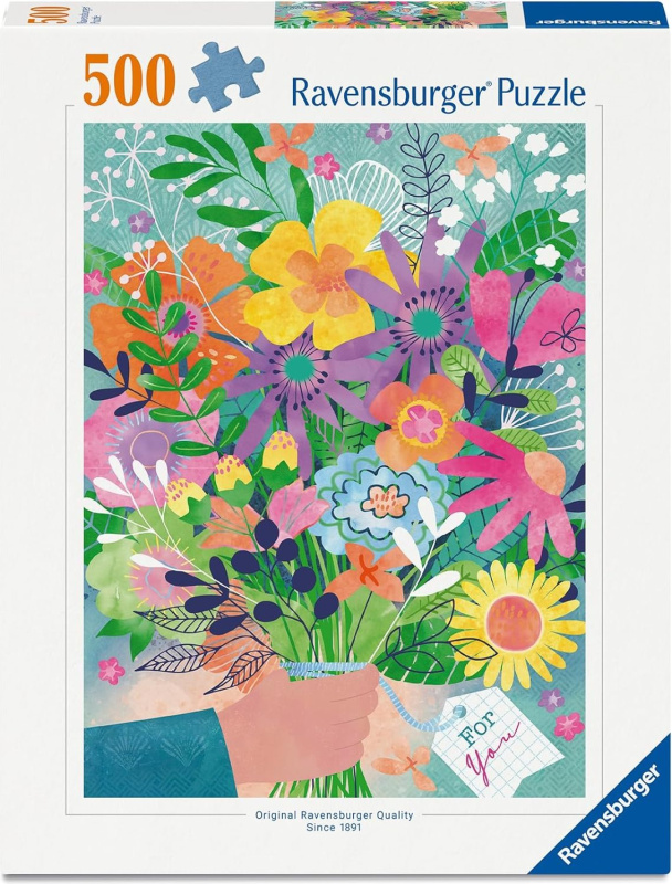 Ravensburger puzzle Kytky pro tebe 500 dílků