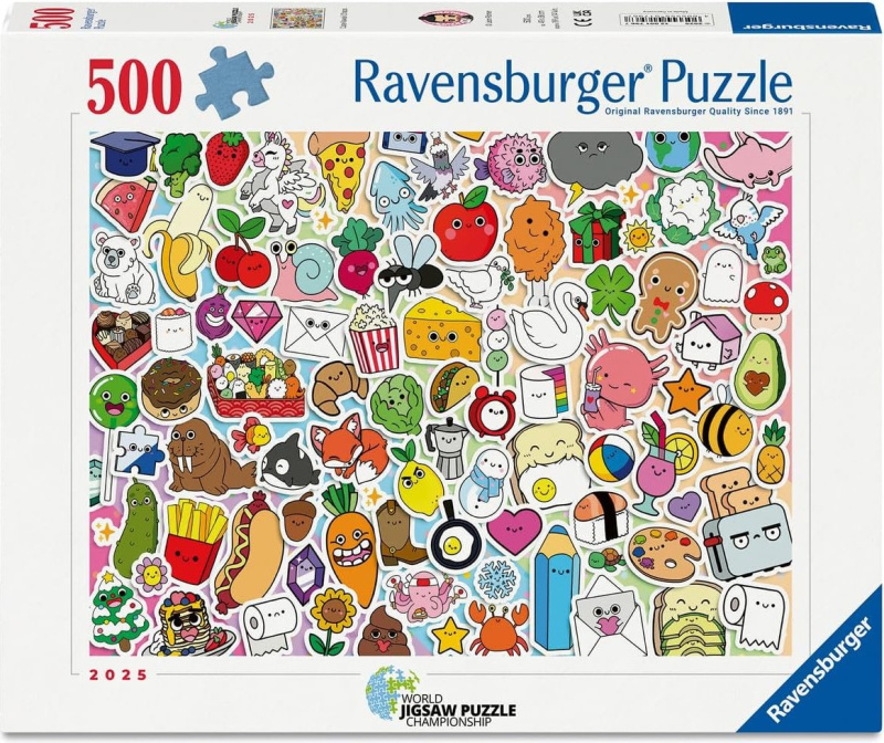 Ravensburger puzzle Koláž plná chaosu 500 dílků