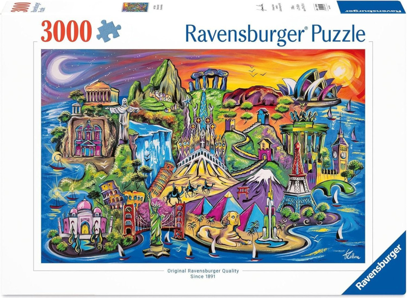 Puzzle Ravensburger 3000 dílků Ostrov památek