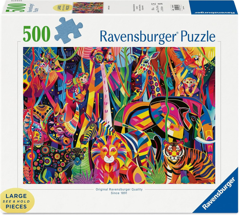 Ravensburger puzzle Barevná džungle XXL 500 dílků