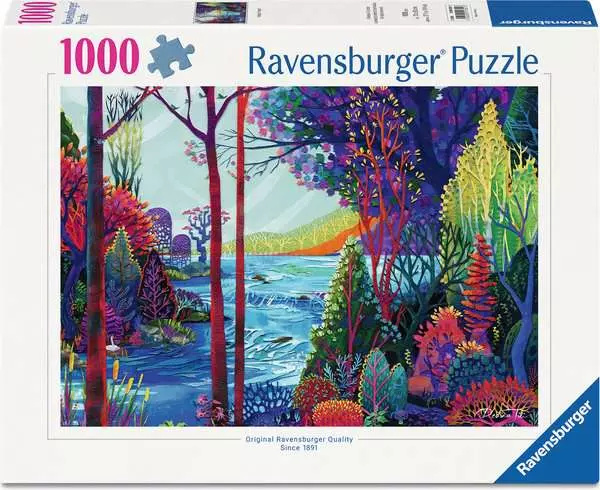 Ravensburger puzzle Indigový les 1000 dílků