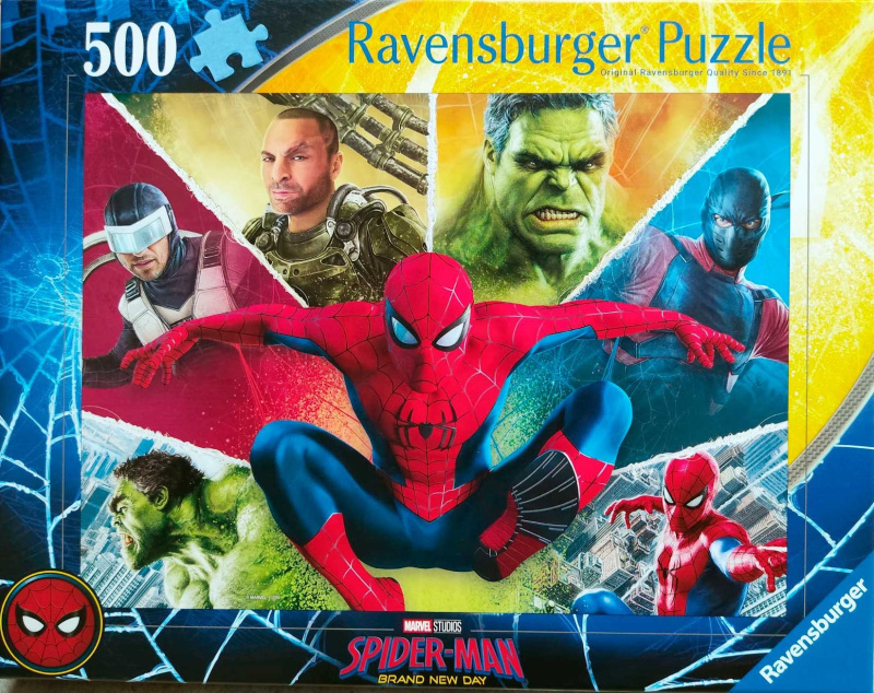 Puzzle Ravensburger 500 dílků Spider-Man: Zbrusu nový den