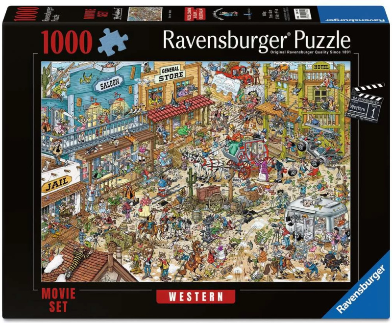 Ravensburger Puzzle filmový set Western 1000 dílků